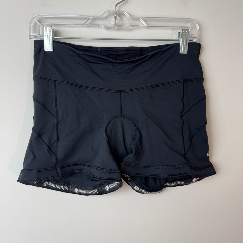 Lululemon Women's Black Zoom No Ride Bike Shorts Size 10